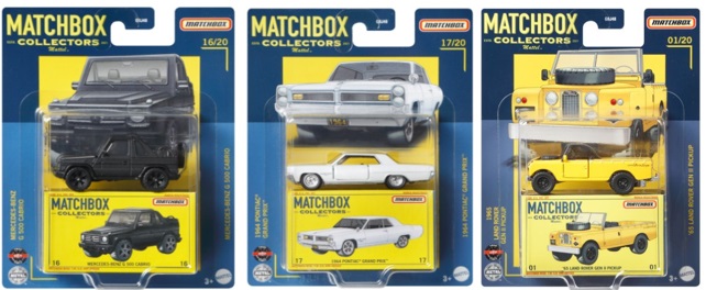 画像: 【仮予約】PRE-ORDER - 2021 MATCHBOX COLLECTORS　【"D"アソート 6種セット】メルセデス・ベンツ G500 カブリオレ/1964ポンティアック・グランプリ/'66 ランドローバー GEN II ピックアップ/2016 アルファロメオ・ジュリア/1955 GMC シーニック クルーザー/2015 メルセデス・ベンツ G550 (10月下旬入荷予定）