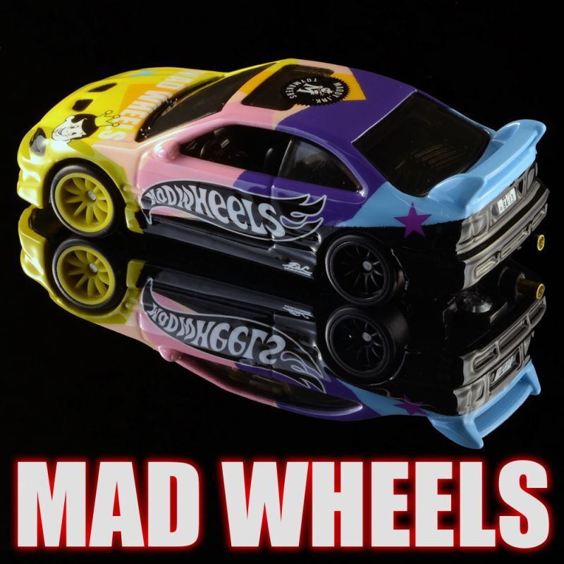 画像: MAD WHEELS (マッドホイール） 【"80's STYLE EK FERIO" HONDA CIVIS SI(カスタム完成品)】YELLOW-BLUE/RR（送料サービス適用外） 