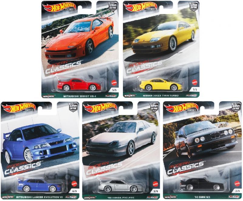 画像: 2021 HW CAR CULTURE 【Gアソート MODERN CLASSICS (5種セット）】MITSUBISHI 3000GY VR-4 (GTO)/NISSAN 300ZX TWIN TURBO/MITSUBISHI LANCER EVOLUTION VI/'98 HONDA PRELUDE/'92 BMW M3