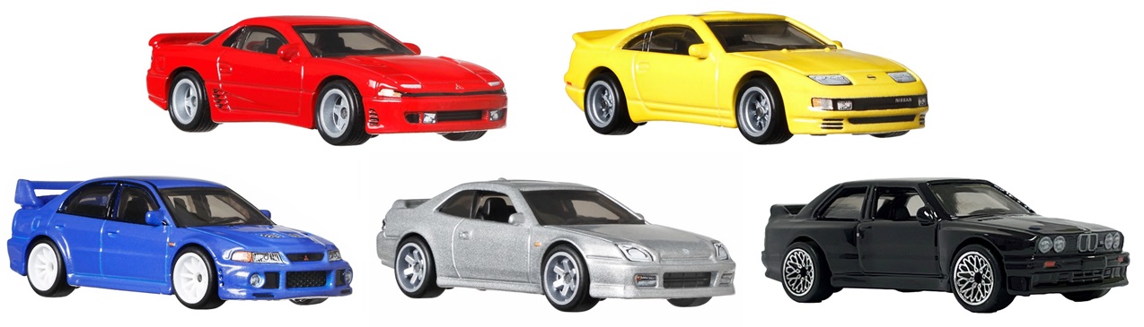 画像: 2021 HW CAR CULTURE 【Gアソート MODERN CLASSICS (5種セット）】MITSUBISHI 3000GY VR-4 (GTO)/NISSAN 300ZX TWIN TURBO/MITSUBISHI LANCER EVOLUTION VI/'98 HONDA PRELUDE/'92 BMW M3