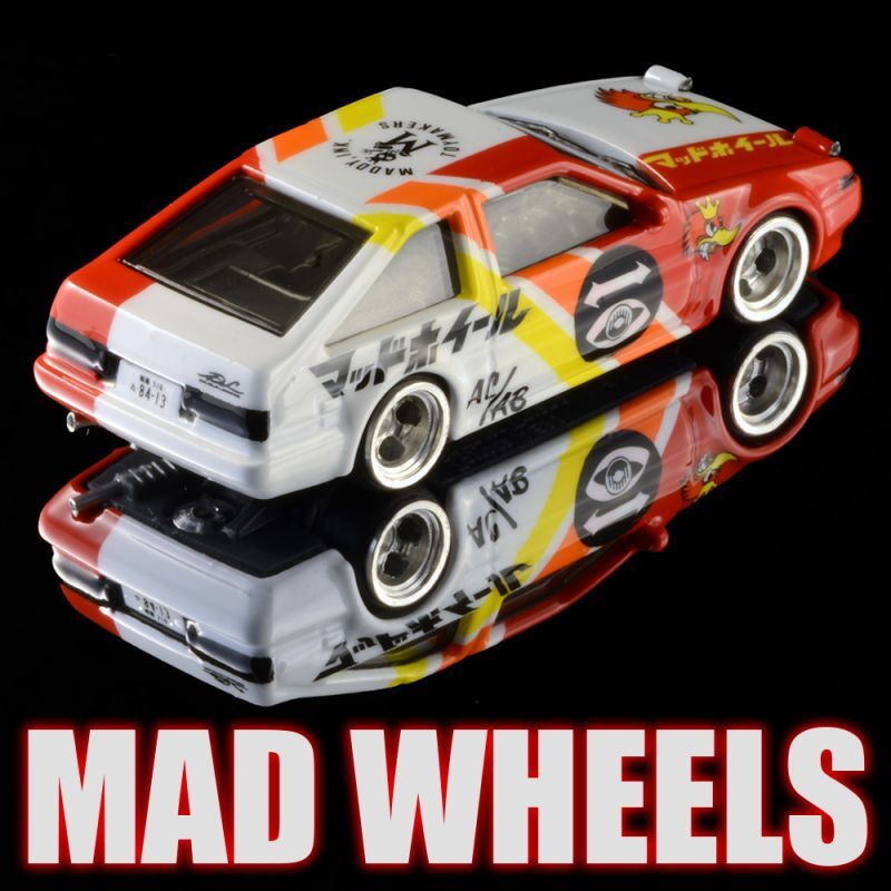 画像: MAD WHEELS (マッドホイール） 【"TOYOTA WORKS AE 86" TOYOTA AE86 SPRINTER TRUENO (カスタム完成品)】WHITE-RED/RR（送料サービス適用外） 