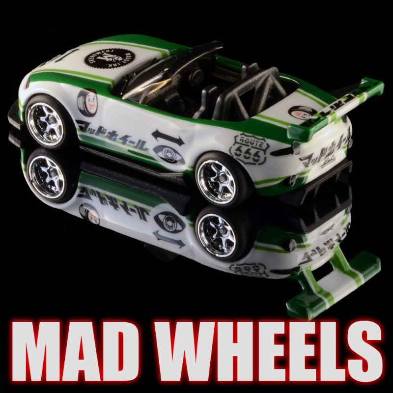 画像: MAD WHEELS (マッドホイール） 【"MAZDA-WORKS ND" 2015 MAZDA MX-5 MIATA (カスタム完成品)】WHITE-GREEN/RR（送料サービス適用外） 