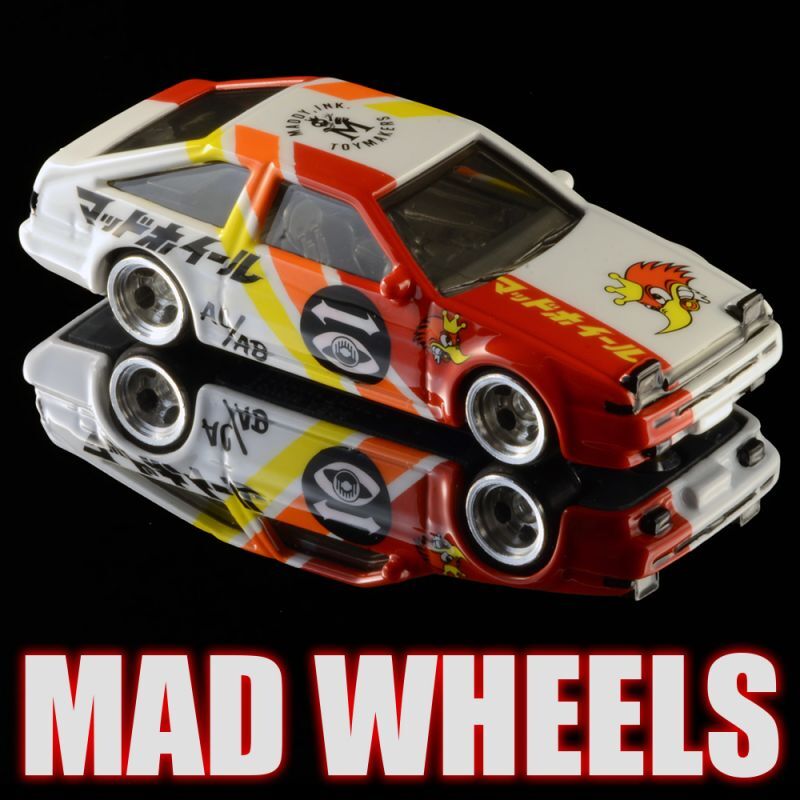 画像: MAD WHEELS (マッドホイール） 【"TOYOTA WORKS AE 86" TOYOTA AE86 SPRINTER TRUENO (カスタム完成品)】WHITE-RED/RR（送料サービス適用外） 