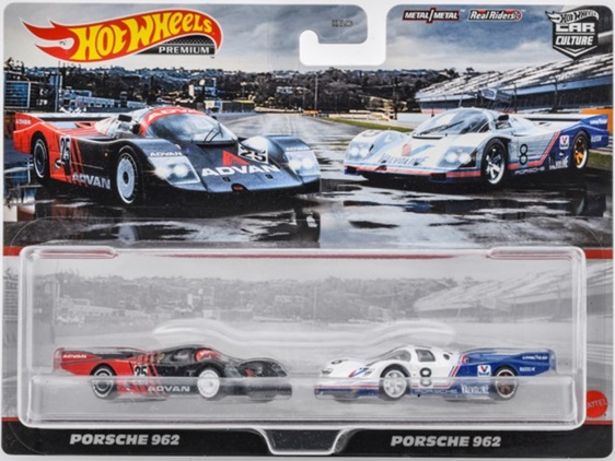 画像: 2021 HW CAR CULTURE "PREMIUM 2PACK" 【PORSCHE 962 "ADVAN" / "VALVOLINE"】BLACK/WHITE/RR