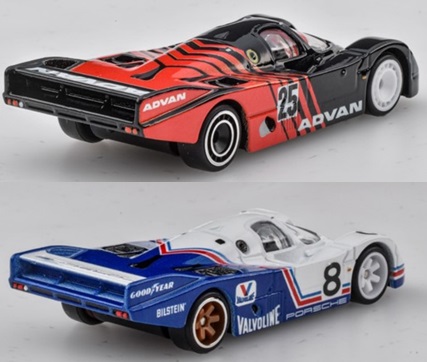 画像: 2021 HW CAR CULTURE "PREMIUM 2PACK" 【PORSCHE 962 "ADVAN" / "VALVOLINE"】BLACK/WHITE/RR