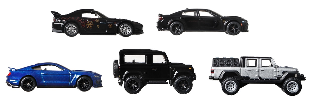 画像: 2021 HW PREMIUM FAST & FURIOUS 【Nアソート"FURIOUS FLEET" (5種セット）】HONDA S2000/DODGE CHARGER SRT HELLCAT WIDEBODY/CUSTOM MUSTANG/LAND ROVER DEFENDER 90/JEEP GLADIATOR