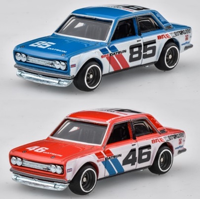 画像: 2021 HW CAR CULTURE "PREMIUM 2PACK" 【"BRE" '71 DATSUN 510 #85 / #46】BLUE/RED/RR