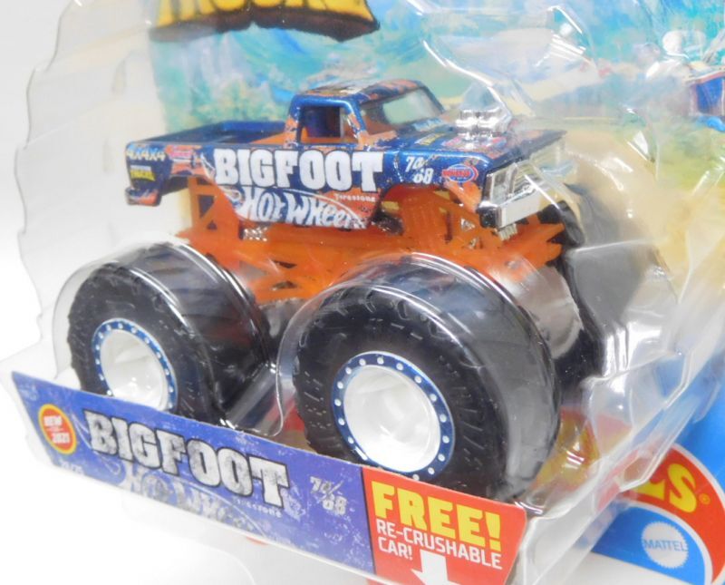 画像: 2021 HW MONSTER TRUCKS! 【BIGFOOT FIRESTONE】 RACE TEAM BLUE (includes RE-CRUSHABLE CAR)(予約不可）