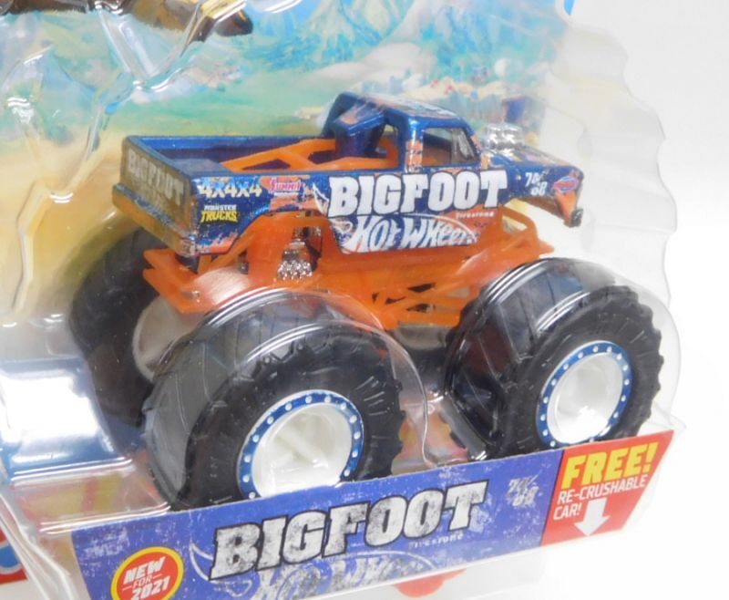 画像: 2021 HW MONSTER TRUCKS! 【BIGFOOT FIRESTONE】 RACE TEAM BLUE (includes RE-CRUSHABLE CAR)(予約不可）