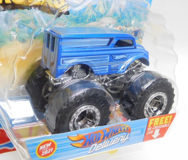 画像: 2021 HW MONSTER TRUCKS! 【HOT WHEELS DELIVERY(DAIRYDELIVERY)】 BLUE (includes RE-CRUSHABLE CAR)(予約不可）