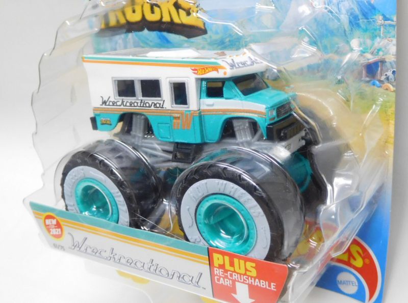 画像: 2021 HW MONSTER TRUCKS! 【WRECKREATIONAL】 WHITE-MINT (includes RE-CRUSHABLE CAR)(予約不可）