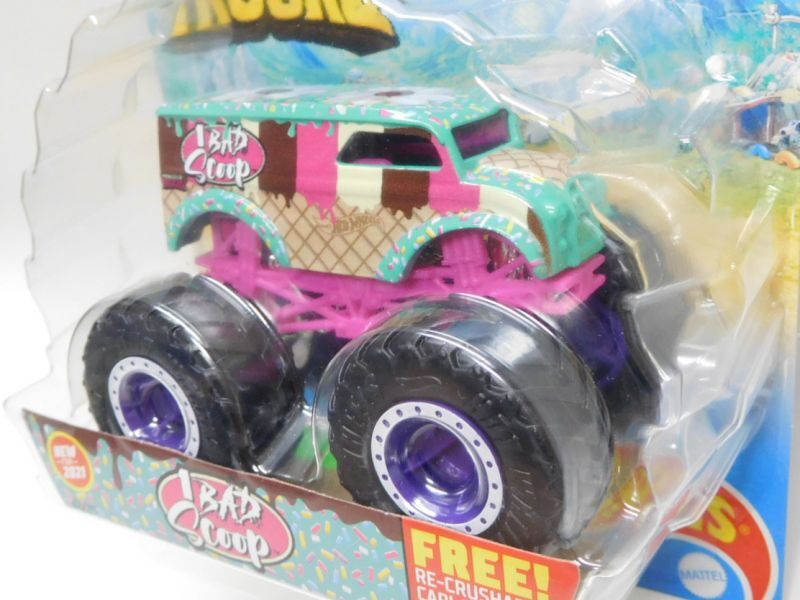 画像: 2021 HW MONSTER TRUCKS! 【1 BAD SCOOP(DAIRYDELIVERY)】 MINT (includes RE-CRUSHABLE CAR)(予約不可）