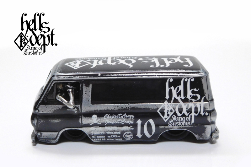 画像: HELLS DEPT 2021 - COVA MANUFACTURING FACTORY 【'66 DODGE A100 with SKULL DRIVER (カスタム完成品）】BLACK/RR （送料サービス適用外）