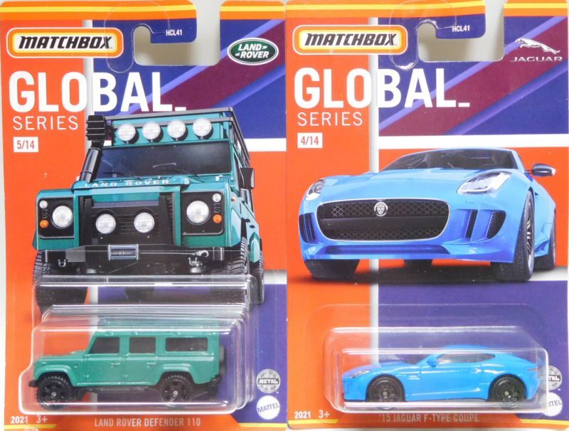 画像: 2021 MATCHBOX GLOBAL SERIES 【7種セット - A】Scania P360 Fire Truck/2011 Mini Countryman/1971 MGB GT Coupe/'15 Jaguar F-Type Coupe/Land Rover Defender 110/LEVC TX Taxi/Renault Master Ambulance (予約不可）