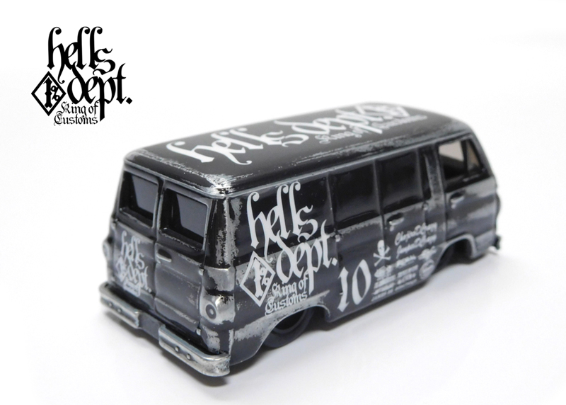 画像: HELLS DEPT 2021 - COVA MANUFACTURING FACTORY 【'66 DODGE A100 with SKULL DRIVER (カスタム完成品）】BLACK/RR （送料サービス適用外）