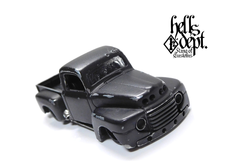 画像: HELLS DEPT 2021 - COVA MANUFACTURING FACTORY 【'49 FORD F1 "BULLET HOLES" with SKULL DRIVER (カスタム完成品）】FLAT BLACK/RR （送料サービス適用外）