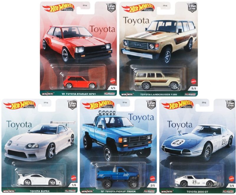 画像: 2021 HW CAR CULTURE 【Hアソート TOYOTA (5種セット）】'81 TOYOTA STARLET KP61/TOYOTA LANDCRUISER FJ60/TOYOTA SUPRA/'87 TOYOTA PICKUP TRUCK/TOYOTA 2000 GT