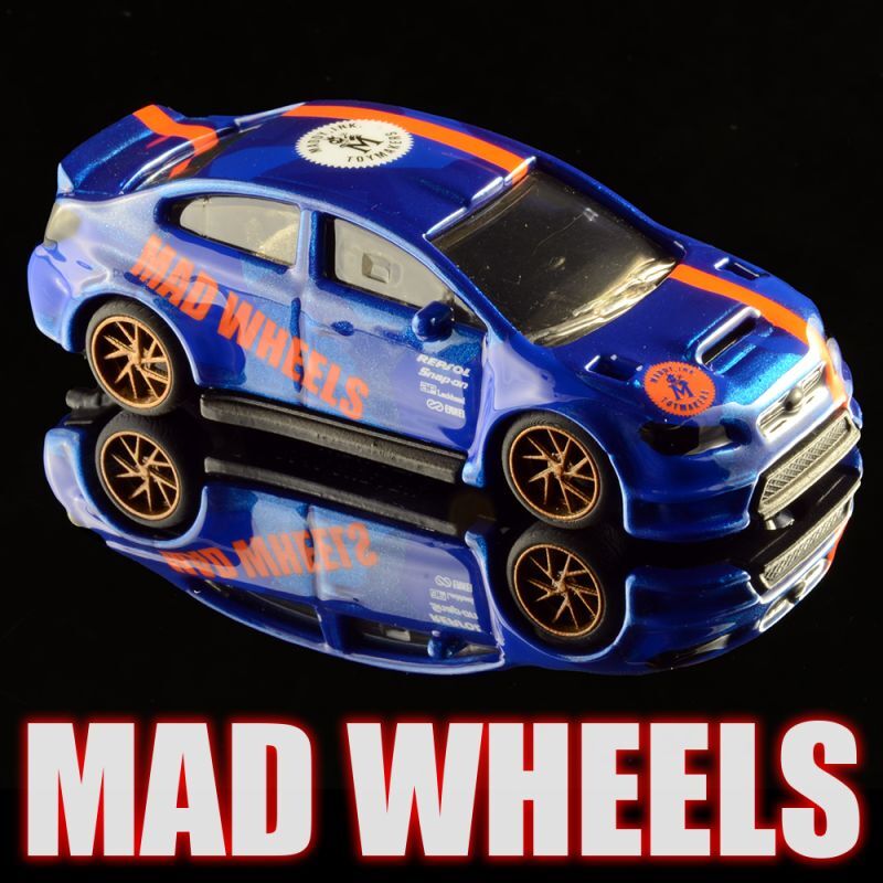 画像: MAD WHEELS (マッドホイール） 【"Blue-CAMO 16WRX sti" 2019 SUBARU WRX STI (カスタム完成品)】BLUE-NEON RED/RR（送料サービス適用外） 