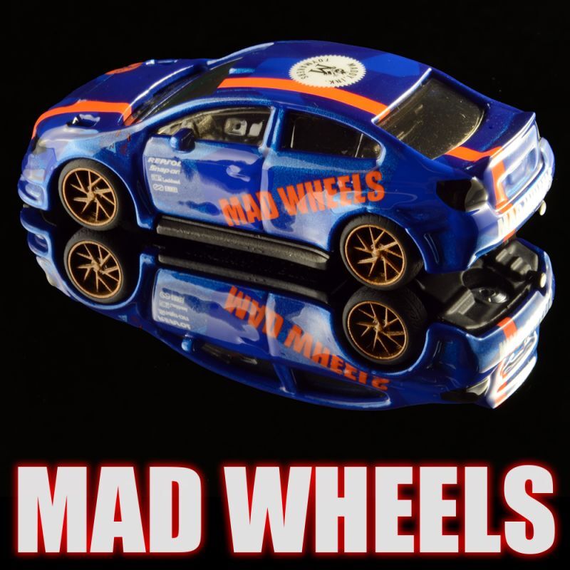 画像: MAD WHEELS (マッドホイール） 【"Blue-CAMO 16WRX sti" 2019 SUBARU WRX STI (カスタム完成品)】BLUE-NEON RED/RR（送料サービス適用外） 