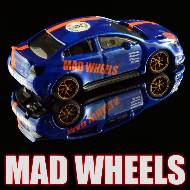 画像: MAD WHEELS (マッドホイール） 【"Blue-CAMO 16WRX sti" 2019 SUBARU WRX STI (カスタム完成品)】BLUE-NEON RED/RR（送料サービス適用外） 