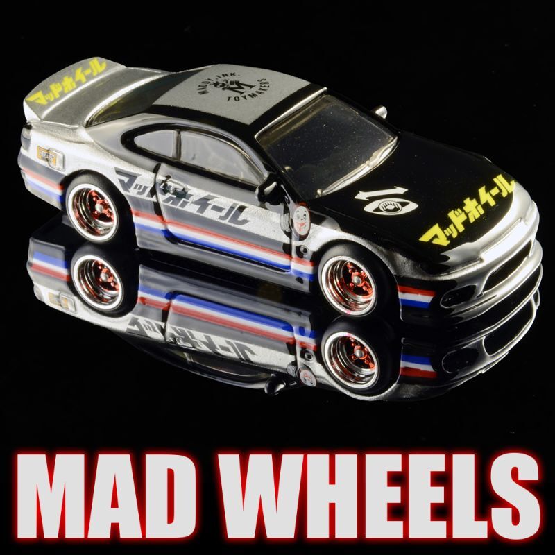 画像: MAD WHEELS (マッドホイール） 【"GAZELLE S15" NISSAN SILVIA (S15) (カスタム完成品)】BLACK-SILVER/RR（送料サービス適用外） 