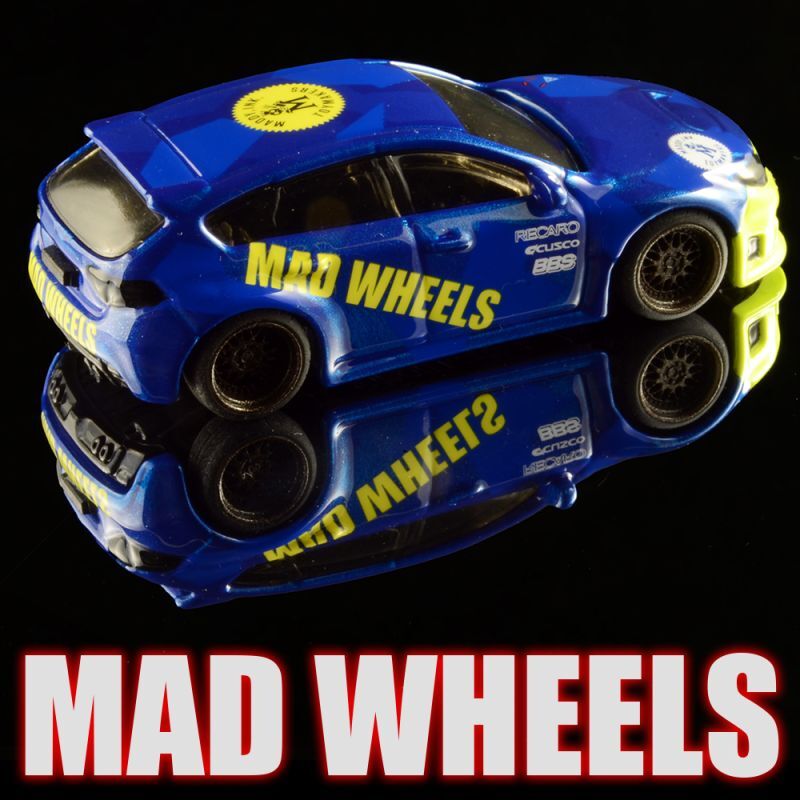 画像: MAD WHEELS (マッドホイール） 【"Blue-CAMO 07WRX sti" SUBARU WRX STI (カスタム完成品)】BLUE-YELLOW/RR（送料サービス適用外） 