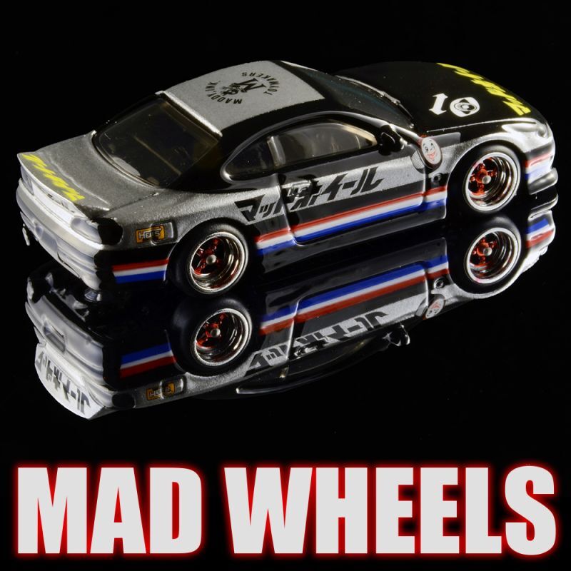 画像: MAD WHEELS (マッドホイール） 【"GAZELLE S15" NISSAN SILVIA (S15) (カスタム完成品)】BLACK-SILVER/RR（送料サービス適用外） 