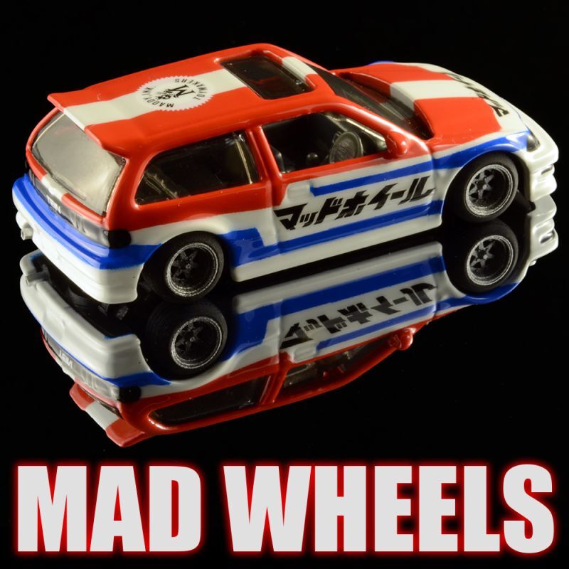 画像: MAD WHEELS (マッドホイール） 【"Freddie EF CIVIC" '90 HONDA CIVIC EF (カスタム完成品)】WHITE-RED/RR（送料サービス適用外） 