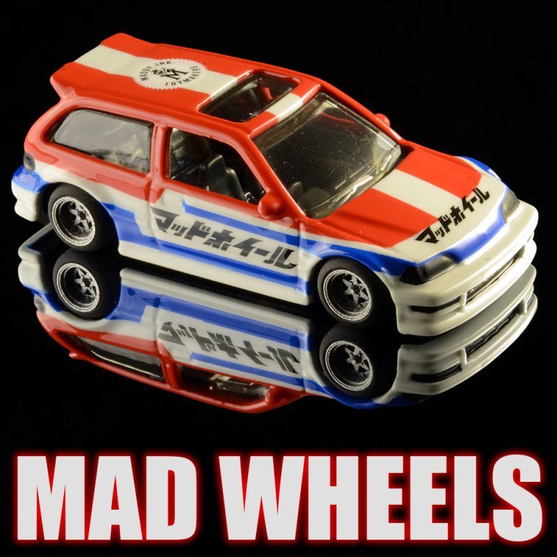 画像: MAD WHEELS (マッドホイール） 【"Freddie EF CIVIC" '90 HONDA CIVIC EF (カスタム完成品)】WHITE-RED/RR（送料サービス適用外） 