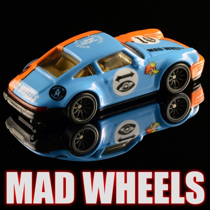 画像: MAD WHEELS (マッドホイール） 【"GULF-like 964" PORSCHE 964 (カスタム完成品)】LT.BLUE-ORANGE/RR（送料サービス適用外） 