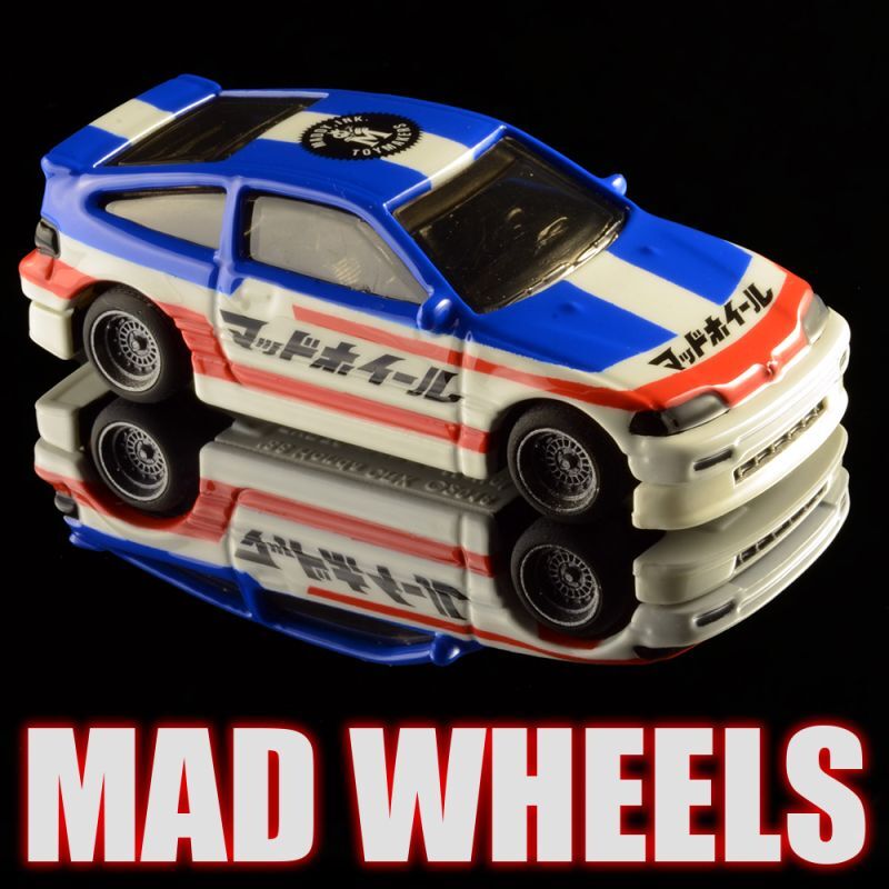 画像: MAD WHEELS (マッドホイール） 【"Spencer CYBER CR-X" '88 HONDA CR-X (カスタム完成品)】WHITE-BLUE/RR（送料サービス適用外） 