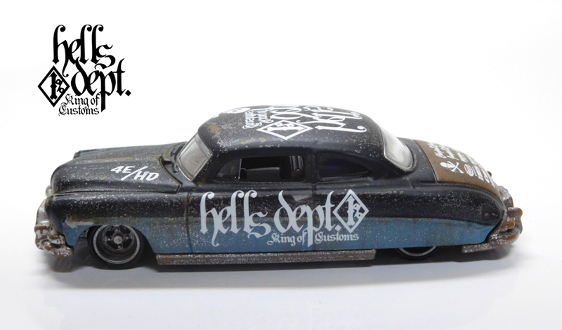 画像: HELLS DEPT 2021 - カツヌマ製作所 【1952 HUDSON HORNET(カスタム完成品）】サビ-FLAT BLACK-PALE BLUE/RR （送料サービス適用外）