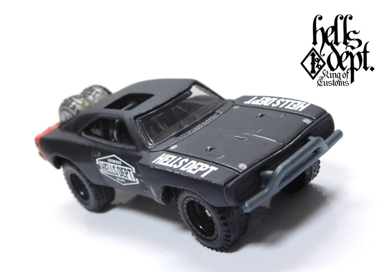 画像: HELLS DEPT 2021 - カツヌマ製作所 【1970 DODGE CHARGER OFF-ROAD (カスタム完成品）】FLAT BLACK/RR （送料サービス適用外）