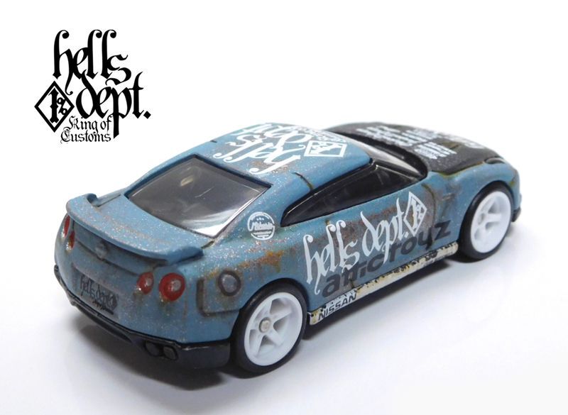 画像: HELLS DEPT 2021 - カツヌマ製作所 【2009 NISSAN GT-R(カスタム完成品）】サビ-FLAT BLACK-PALE BLUE/RR （送料サービス適用外）