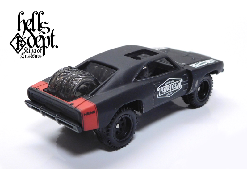 画像: HELLS DEPT 2021 - カツヌマ製作所 【1970 DODGE CHARGER OFF-ROAD (カスタム完成品）】FLAT BLACK/RR （送料サービス適用外）