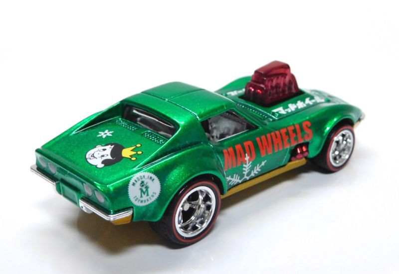 画像: MAD WHEELS (マッドホイール） 【"HOLIDAY EDITION" '68 CORVETTE GAS MONKY GARAGE (カスタム完成品）】GREEN/RR （送料サービス適用外） 