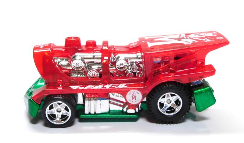 画像: MAD WHEELS (マッドホイール） 【"HOLIDAY EDITION" LOCO MOTORIN' (カスタム完成品）】CLEAR RED-GREEN/RR （送料サービス適用外） 