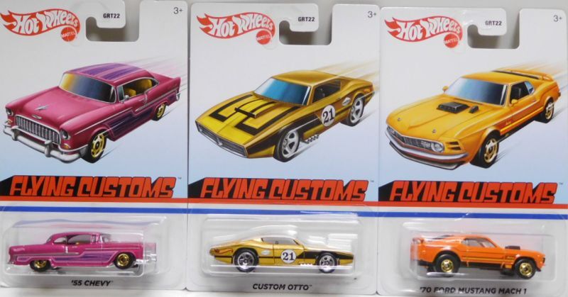 画像: 2021 TARGET EXCLUSIVE "FLYING CUSTOMS" 【Bアソート8種セット】'64 CHEVY NOVA WAGON/'70 PLYMOUTH BARRACUDA/'55 CHEVY/CUTOM OTTO/'70 FORD MUSTANG MACH 1/'71 PLYMOUTH GTX/'68 SHELBY GT500/'84 PONTIAC FIREBIRD(予約不可）