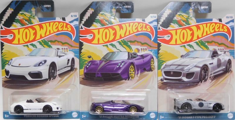 画像: 2021 WALMART EXCLUSIVE 【CONVERTIBLE SERIES 10種セット】 PORSCHE BOXSTER SPYDER/'17 PAGANI HUAYRA ROADSTER/'15 JAGUAR F-TYPE PROJECT 7/CORVETTE C6/'65 FORD MUSTANG CONVERTIBLE/'49 MERC/1955 CORVETTE/'69 CAMARO CONVERTIBLE/'67 PONTIAC GTO/'64 LINCOLN CONTINENTAL CONVERTIBLE（予約不可）