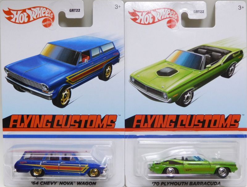 画像: 2021 TARGET EXCLUSIVE "FLYING CUSTOMS" 【Bアソート8種セット】'64 CHEVY NOVA WAGON/'70 PLYMOUTH BARRACUDA/'55 CHEVY/CUTOM OTTO/'70 FORD MUSTANG MACH 1/'71 PLYMOUTH GTX/'68 SHELBY GT500/'84 PONTIAC FIREBIRD(予約不可）