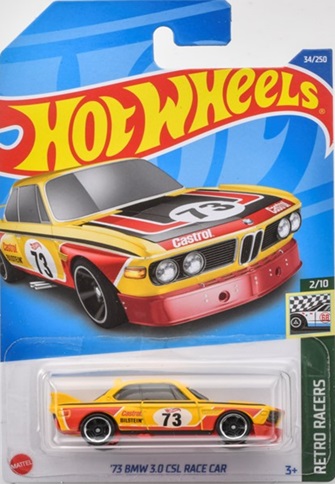 画像: 【'73 BMW 3.0 CLS レースカー (国内流通版/裏面日本語)】YELLOW/MC5