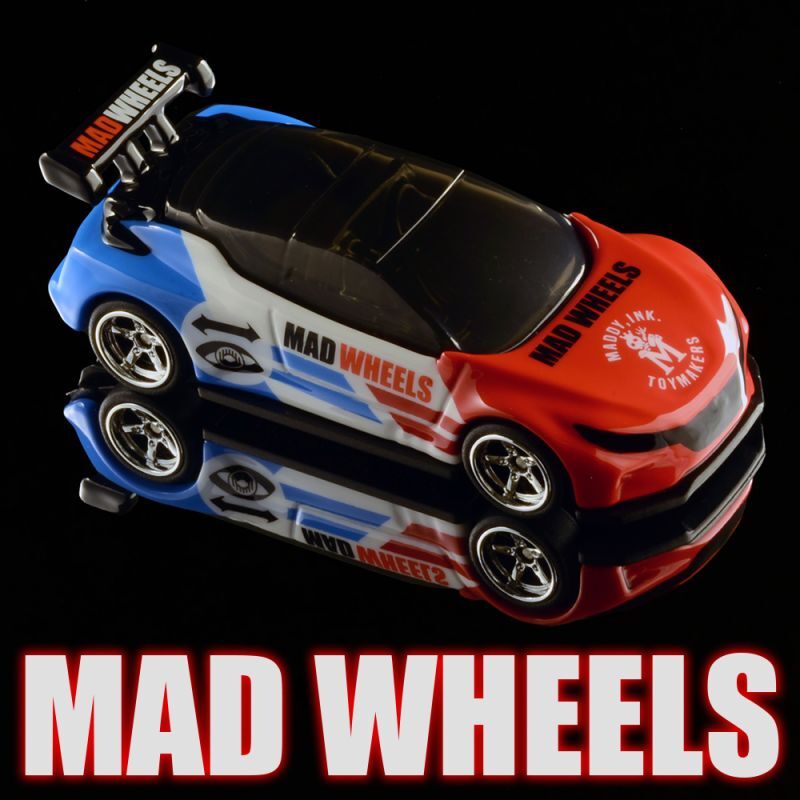 画像: MAD WHEELS (マッドホイール） 【"BRE LIKE" NISSAN LEAF NISMO RC_02(カスタム完成品）】RED-WHITE-LT.BLUE/RR （送料サービス適用外） 