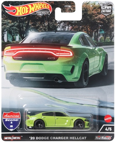 画像: 2022 HW CAR CULTURE "AMERICAN SCENE" 【'20 DODGE CHARGER HELLCAT】LT.GREEN/RR