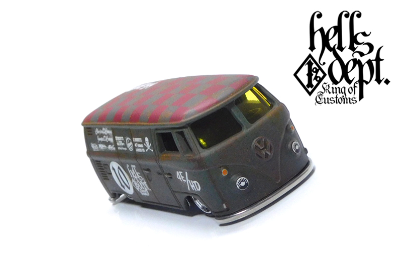 画像: HELLS DEPT 2022 - カツヌマ製作所 【VOLKSWAGEN T1 PANEL BUS "LOWDOWN"(カスタム完成品）】サビ-LT.OLIVE/RR （送料サービス適用外）