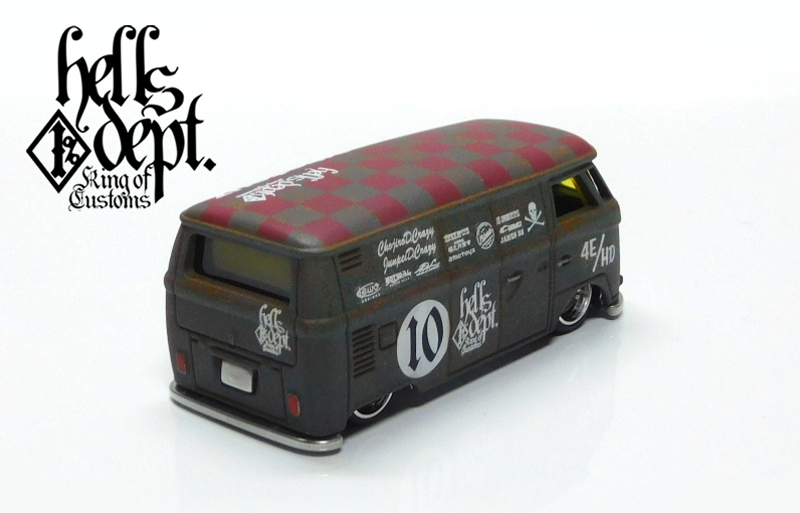 画像: HELLS DEPT 2022 - カツヌマ製作所 【VOLKSWAGEN T1 PANEL BUS "LOWDOWN"(カスタム完成品）】サビ-LT.OLIVE/RR （送料サービス適用外）