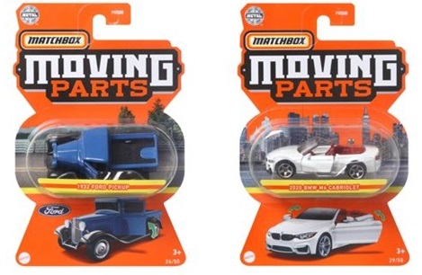 画像: 【仮予約】PRE-ORDER - 【2022 MATCHBOX MOVING PARTS　"B"アソート 8個入り】1978 スバル ブラット(x2)/1988 シェビー モンテカルロ LS(x2)/2016 コルベット スティングレイ(x2)/2020 BMW M4 カブリオレ/1932 フォード ピックアップ(2022年4月下旬〜5月初旬入荷予定）