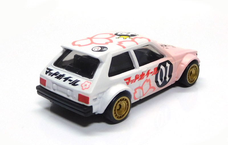 画像: MAD WHEELS (マッドホイール） 【"春限定" '81 TOYOTA STARLET KP61 (カスタム完成品）】FLAT PINK-WHITE/RR （送料サービス適用外） 