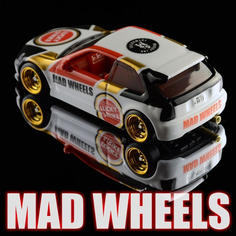 画像: MAD WHEELS (マッドホイール） 【"LUCKYSTRIKE EK" '99 HONDA CIVIC TYPE R (EK9) (カスタム完成品）】 GREEN-GRAY/RR （送料サービス適用外） 