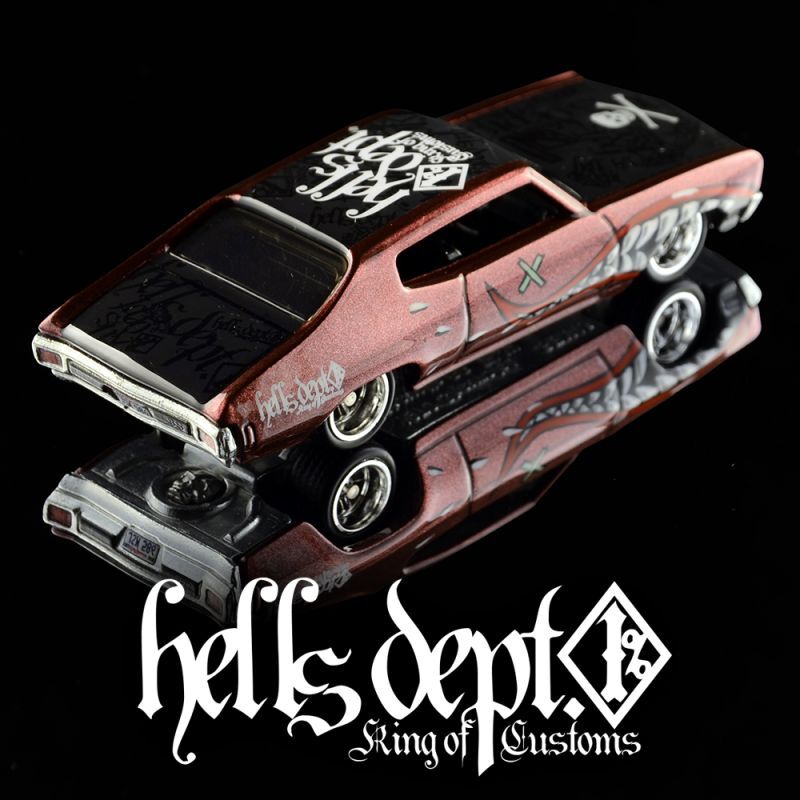 画像: HELLS DEPT 2022 - DOUBLE LOSER[S] 【"SHARK MOUTH" 1970 CHEVROLET CHEVELLE SS (カスタム完成品）】BLACK-WINE/RR （送料サービス適用外）