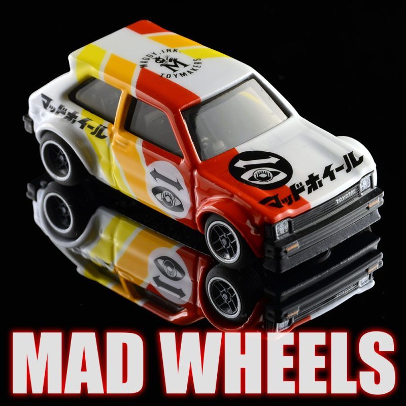 画像: MAD WHEELS (マッドホイール） 【"TOYOTA-WORKS KP61" '81 TOYOTA STARLET KP61 (カスタム完成品）】 WHITE/RR （送料サービス適用外） 